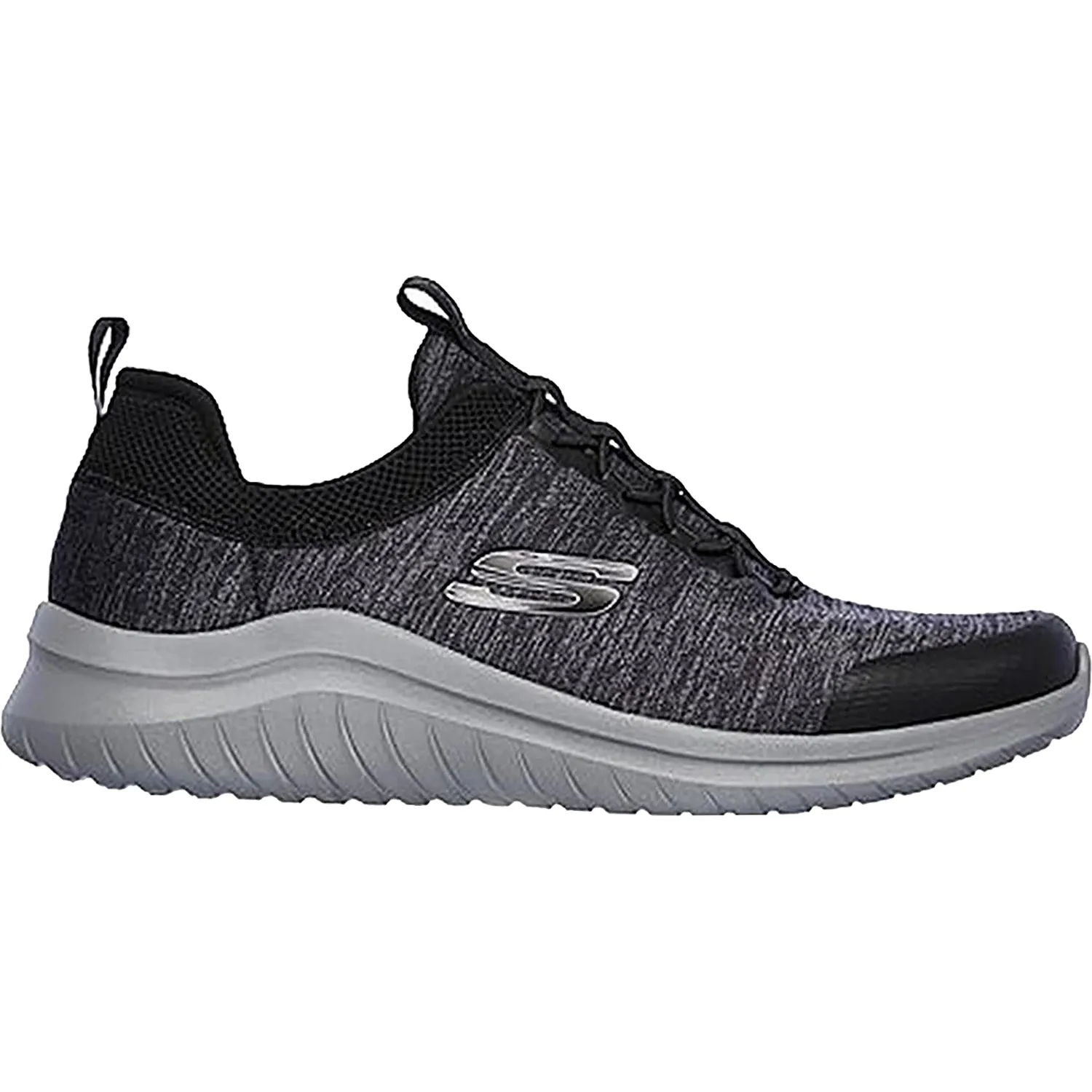 Men's Skechers Ultra Flex 2.0 Fedik Black Knit Fabric