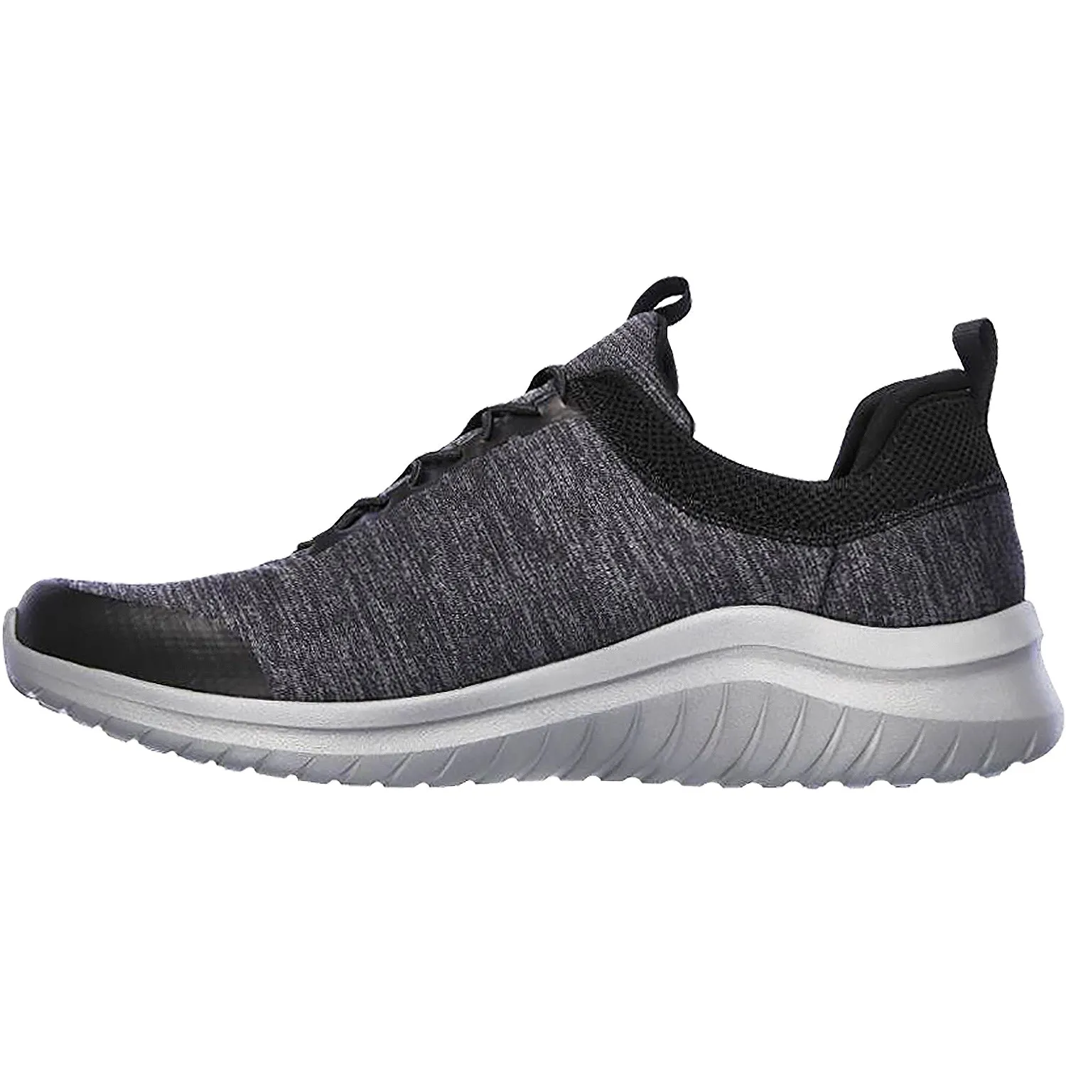 Men's Skechers Ultra Flex 2.0 Fedik Black Knit Fabric