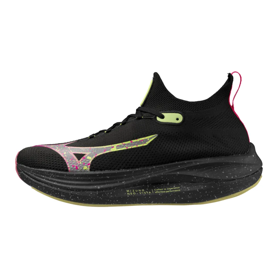 Mizuno Neo Vista Women's Running Shoes in Black Silver/Pink Tetra AW24