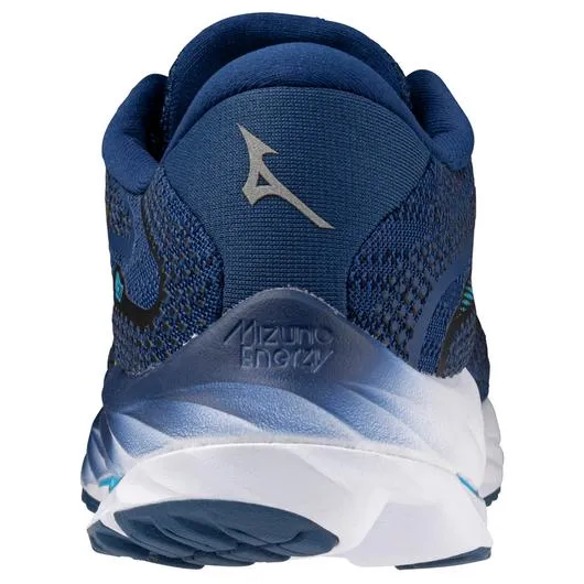 Mizuno | Wave Rider 27 | Men's | Navy Peony/Sharp Green