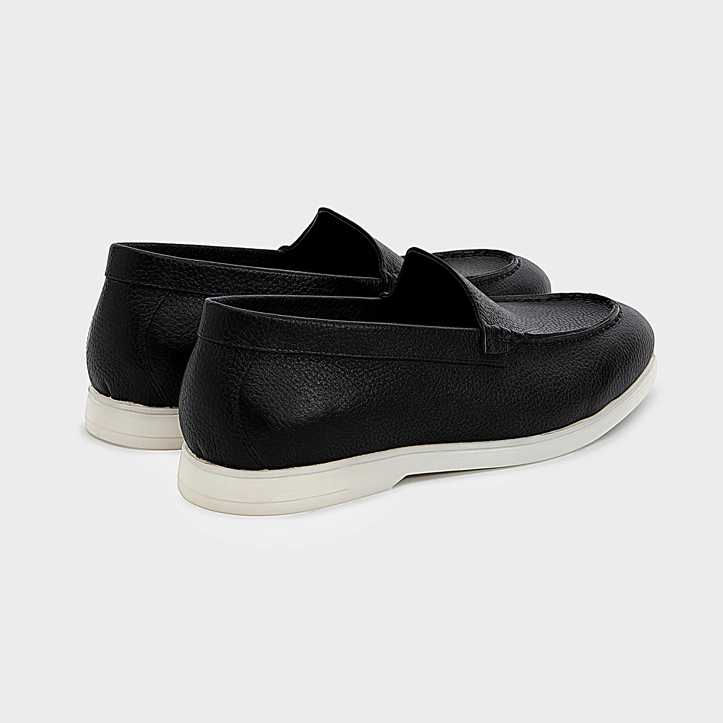 Nagra Loafer | Solid Black Leather