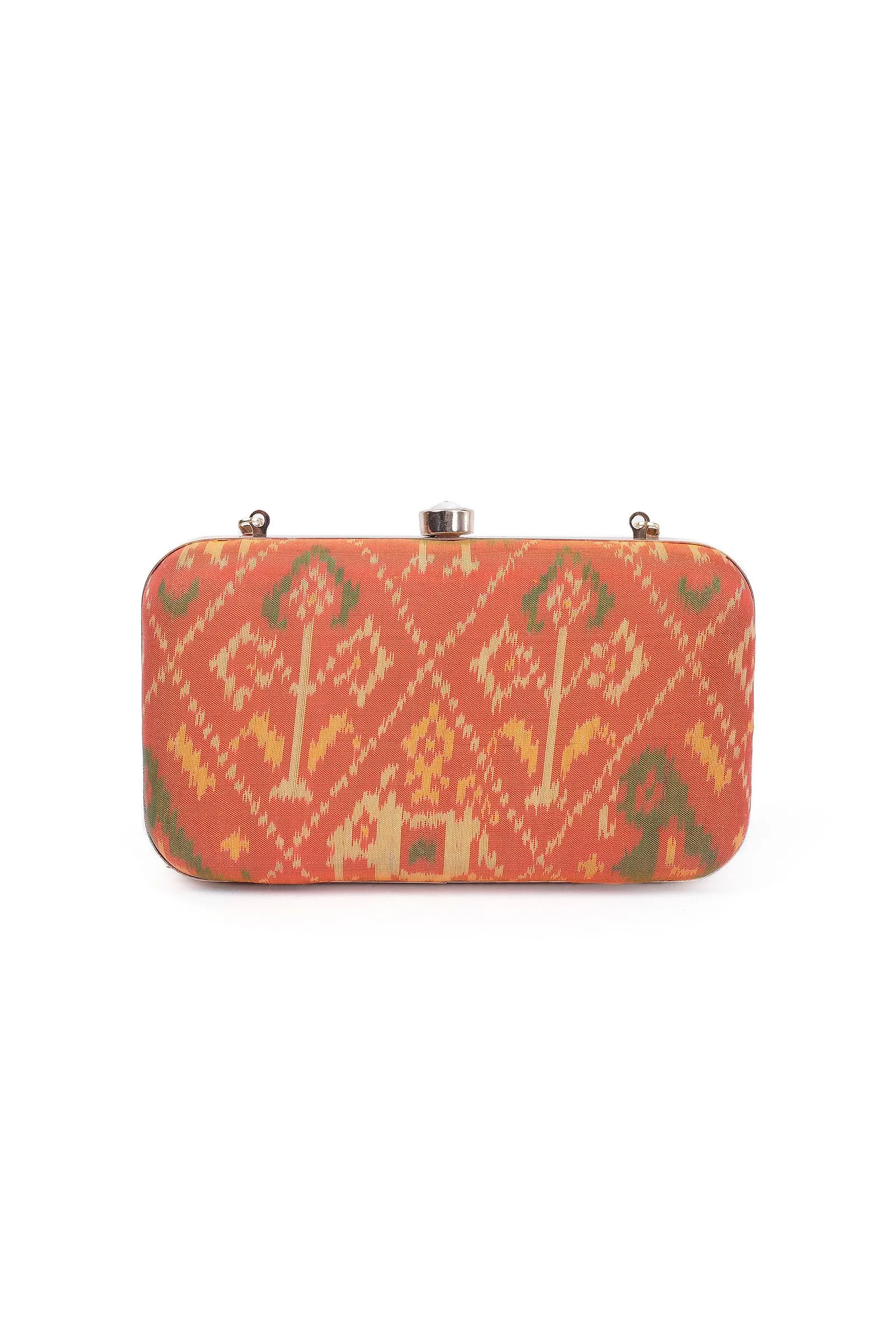 Narangi Orange Patola Clutch