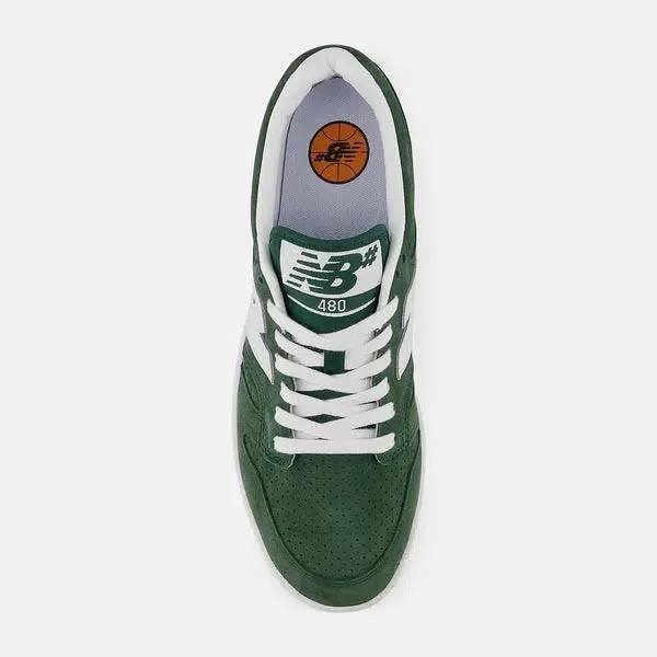 New Balance Numeric 480 - Forest Green White