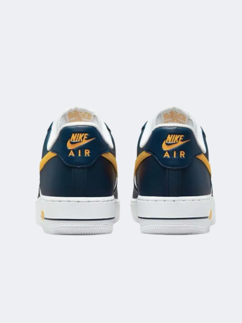 Nike Air Force 1 07 Men Lifestyle Shoes Obsidian/White/Gold