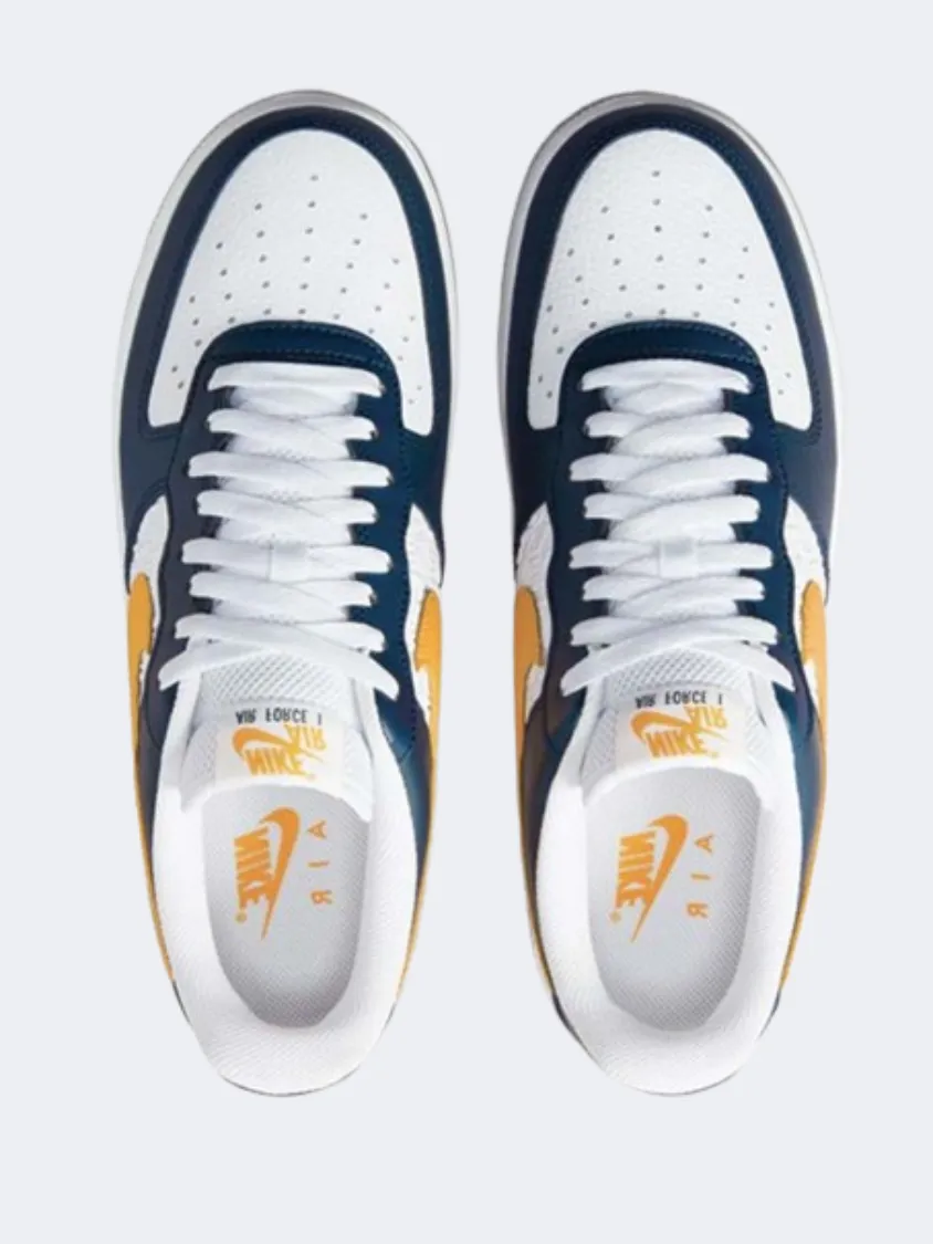 Nike Air Force 1 07 Men Lifestyle Shoes Obsidian/White/Gold