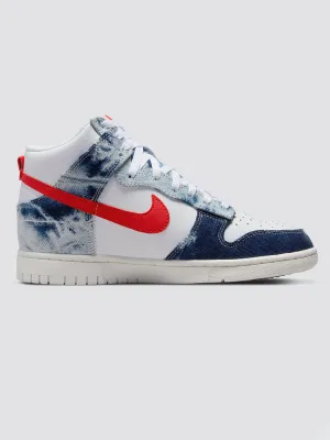 NIKE DUNK HIGH - Multi/Habanero Red-White-Sail