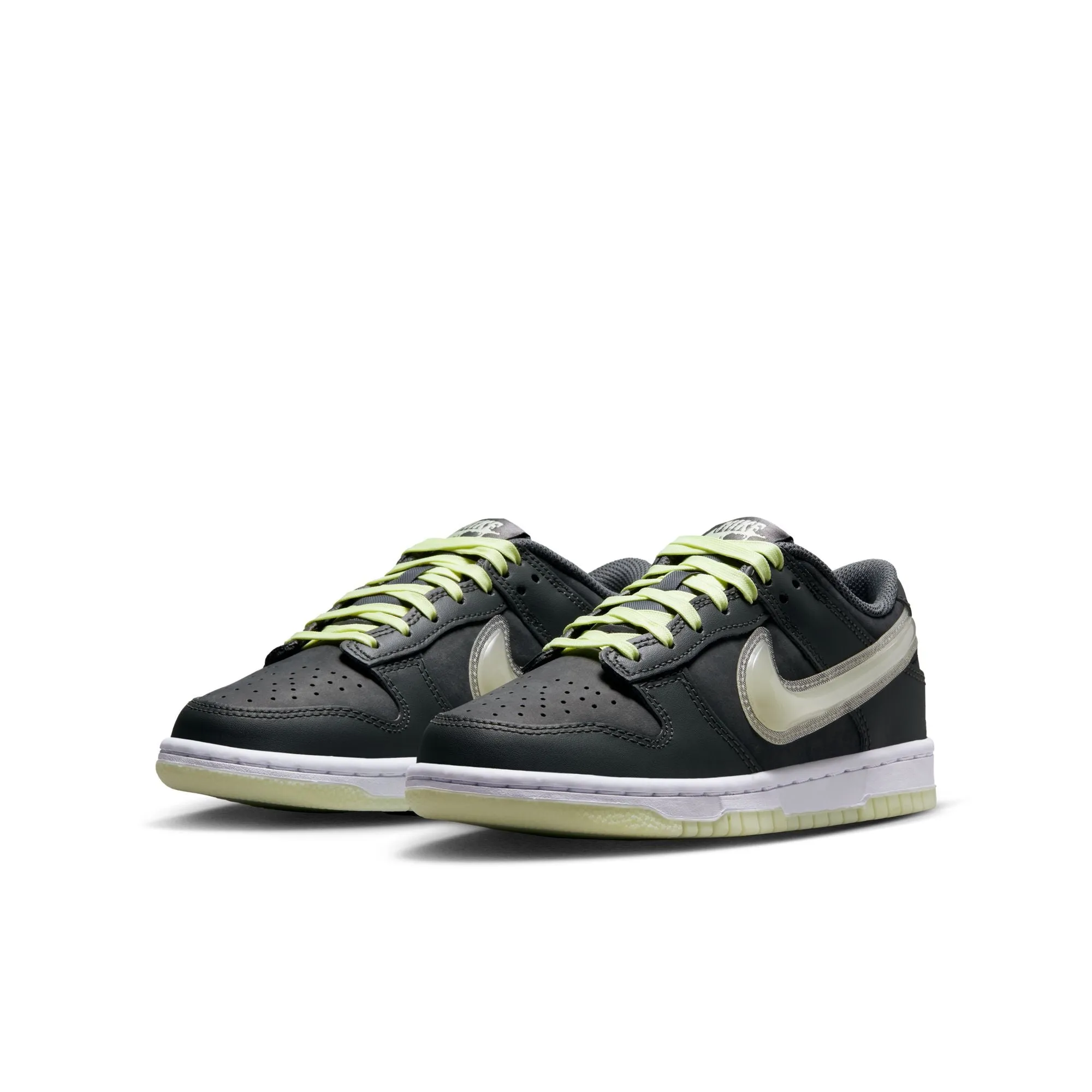 Nike Dunk Low (GS) - IRON GREY/COOL GREY-LIME ICE-WHITE