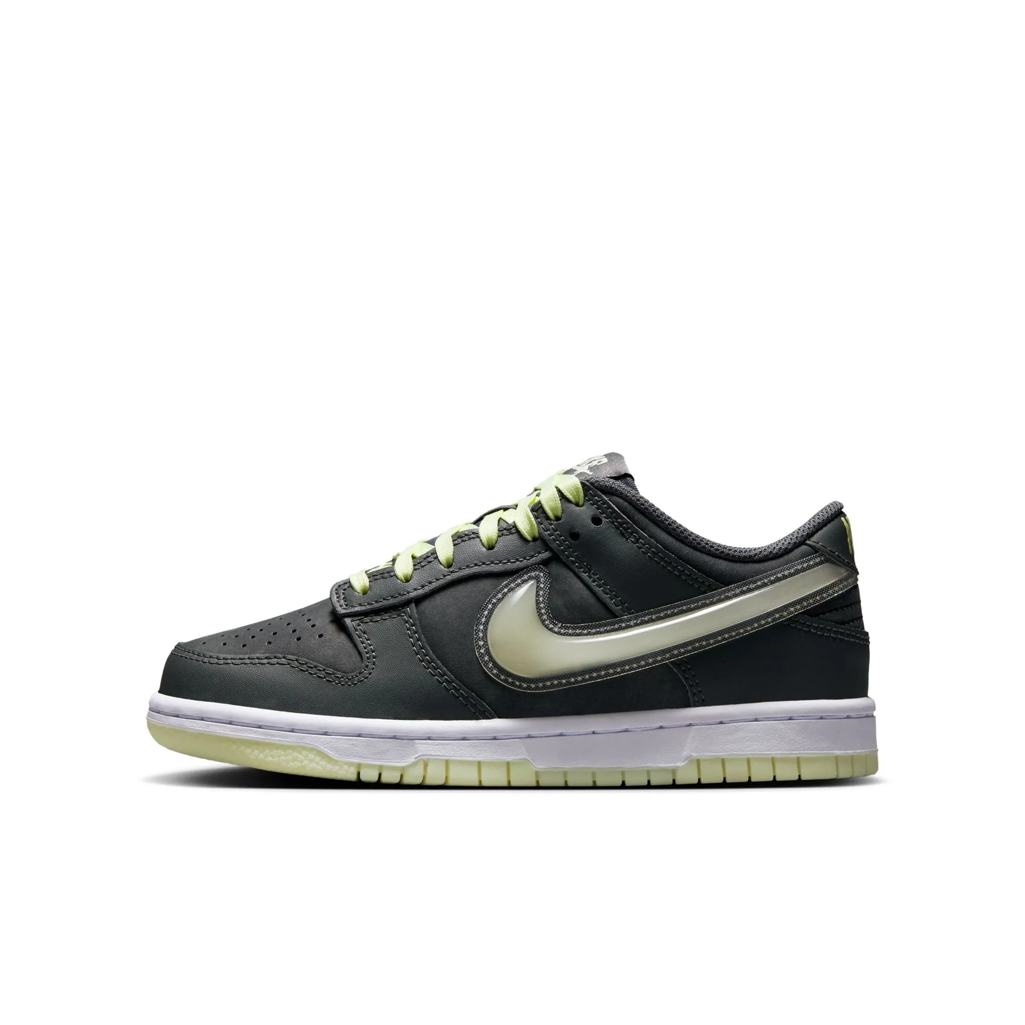 Nike Dunk Low (GS) - IRON GREY/COOL GREY-LIME ICE-WHITE