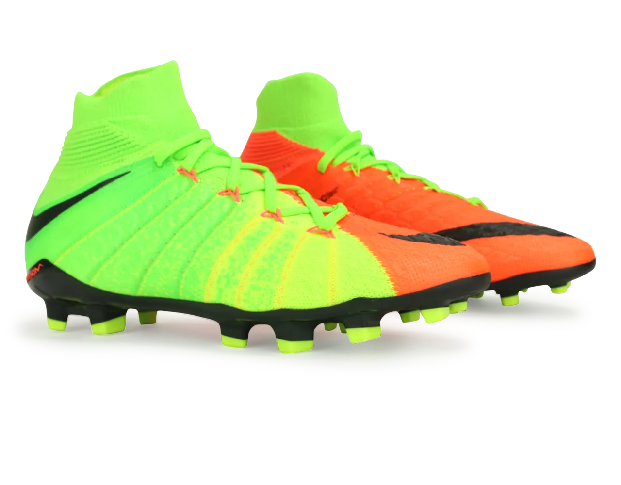 Nike Kids Hypervenom Phantom III Dynamic Fit FG Electric Green/Black/Hyper Orange