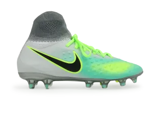 Nike Kids Magista Obra II FG Pure Platinum/Black/Ghost Green