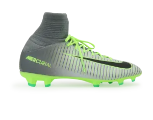 Nike Kids Mercurial Superfly V FG Pure Platinum/Black/Ghost Green