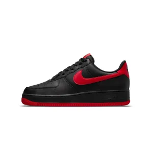 Nike Mens Air Force 1 '07 Shoes 'Black/University Red'