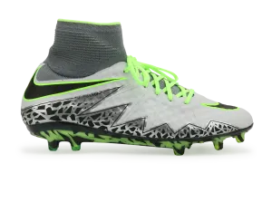 Nike Men's Hypervenom Phantom II FG Pure Platinum/Black/Ghost Green