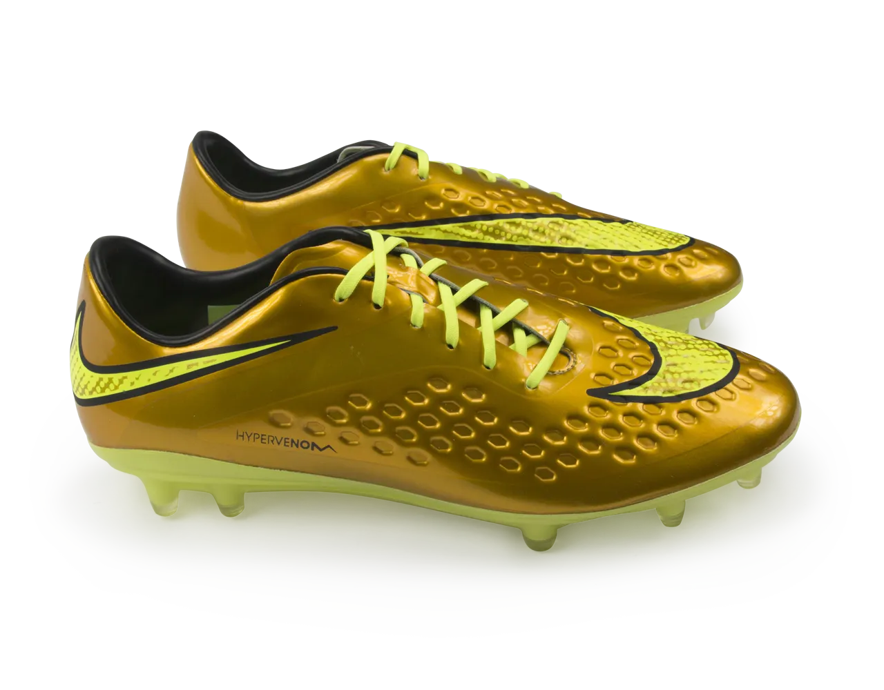 Nike Men's Hypervenom Phatal FG Metallic Gold/Black/Tour Yellow