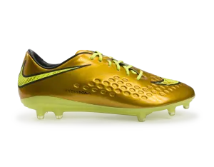 Nike Men's Hypervenom Phatal FG Metallic Gold/Black/Tour Yellow