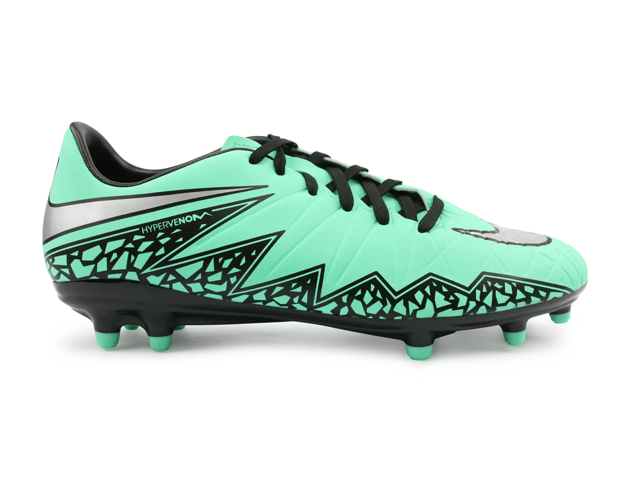 Nike Men's Hypervenom Phelon FG Shoes Green Glow/Metallic Silver/Hyper Orange