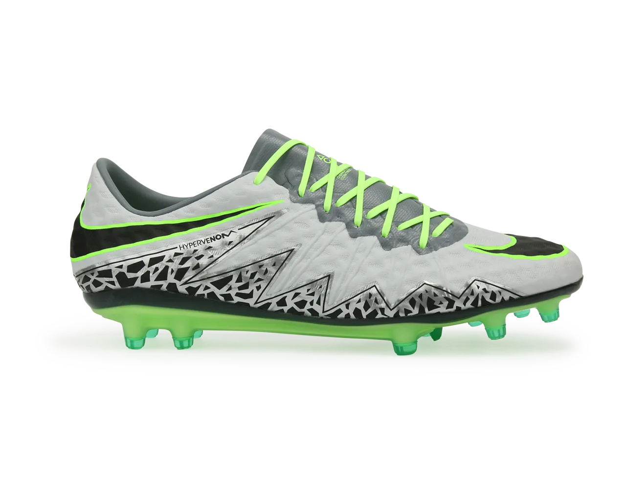 Nike Men's Hypervenom Phinish FG Pure Platinum/Black/Ghost Green