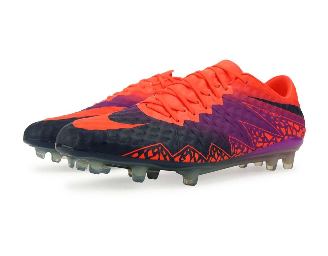 Nike Men's Hypervenom Phinish FG Total Crimson/Obsidian/Vivid Purple