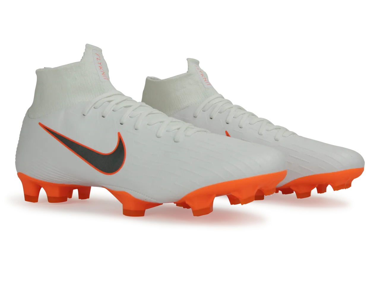 Nike Men's Mercurial Superfly 6 Pro FG White/Metalic Cool Grey/Total Orange