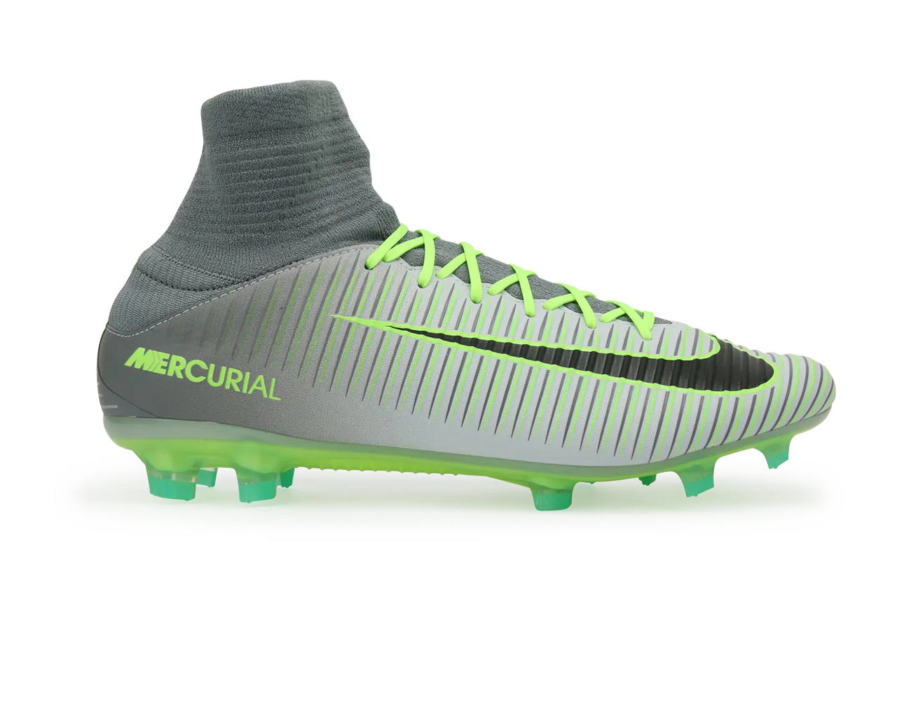 Nike Men's Mercurial Veloce III DF FG PurePlatinum/Black/Ghost Green