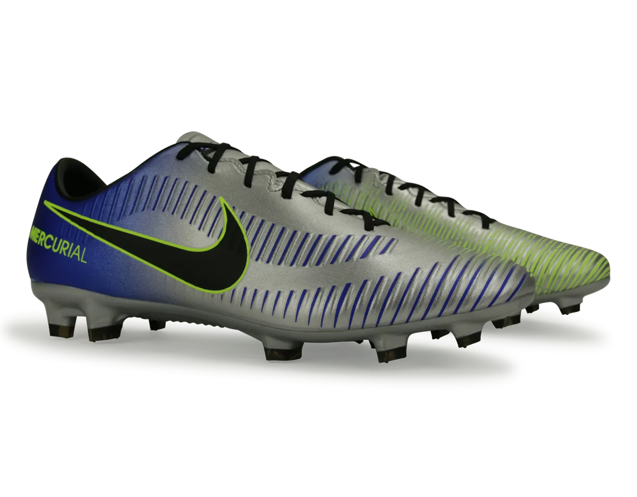 Nike Men's Mercurial Veloce III Neymar Jr FG Racer Blue/Black/Chrome/Volt