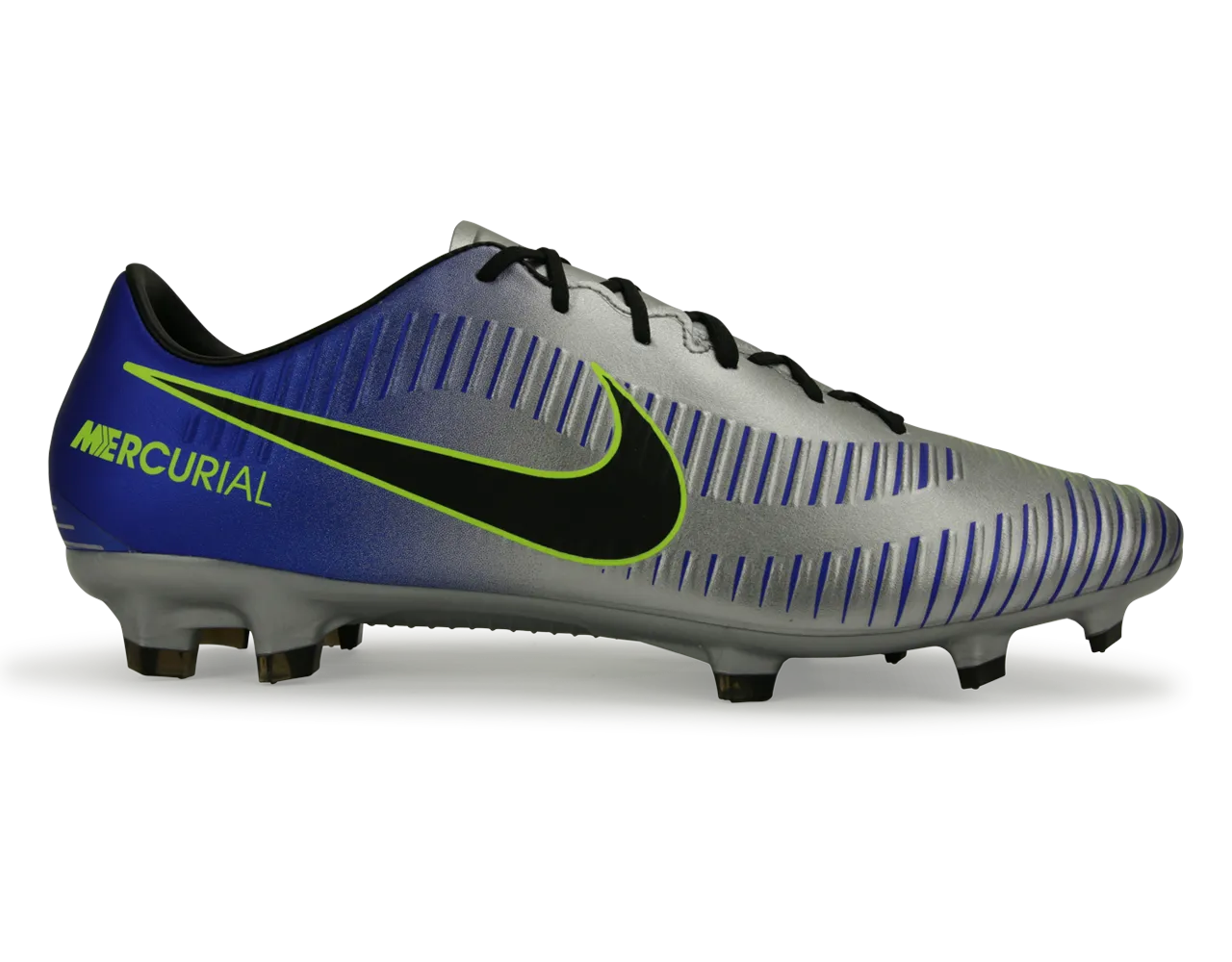 Nike Men's Mercurial Veloce III Neymar Jr FG Racer Blue/Black/Chrome/Volt