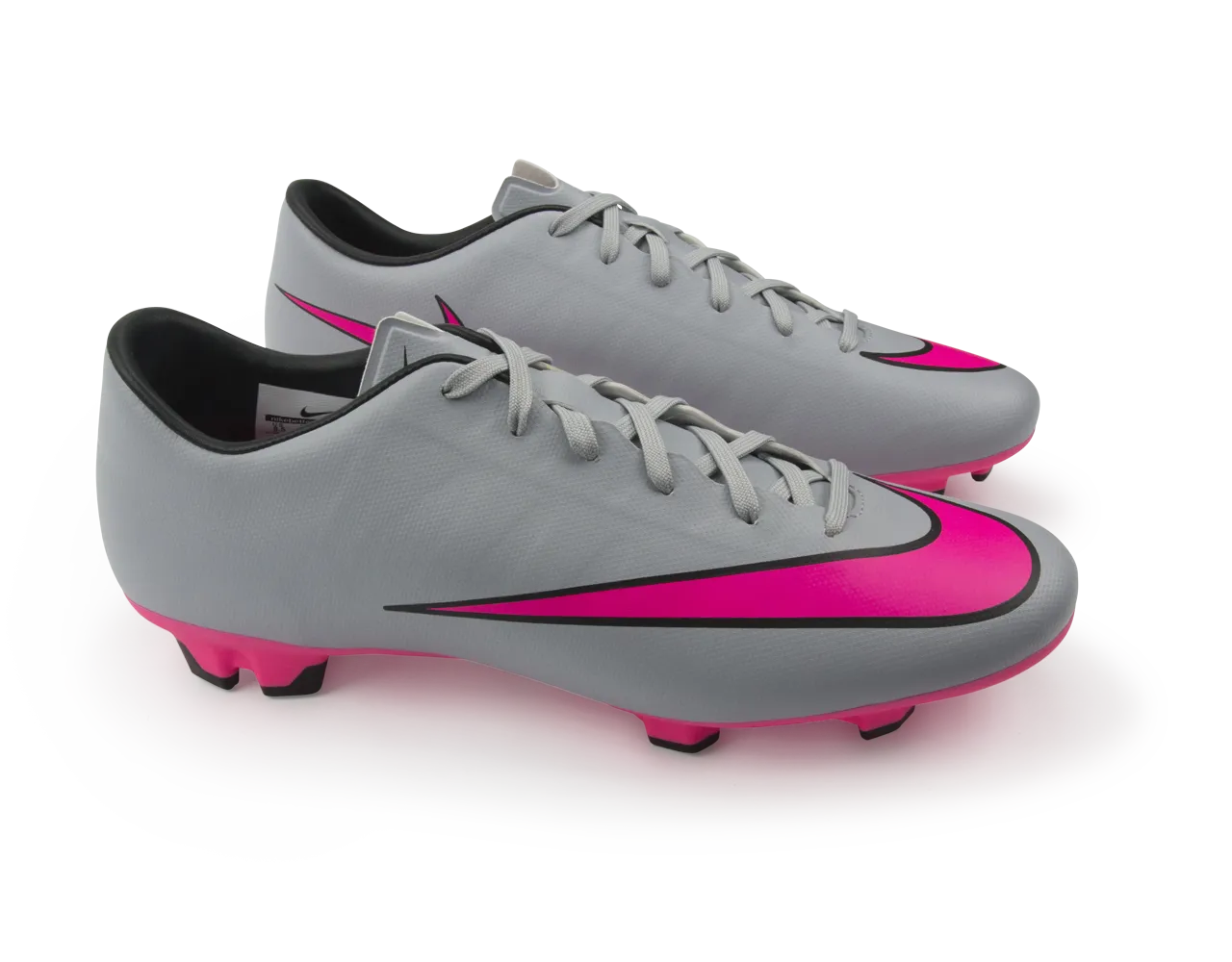 Nike Men's Mercurial Victory V FG Wolf Grey/Vivid Pink/White