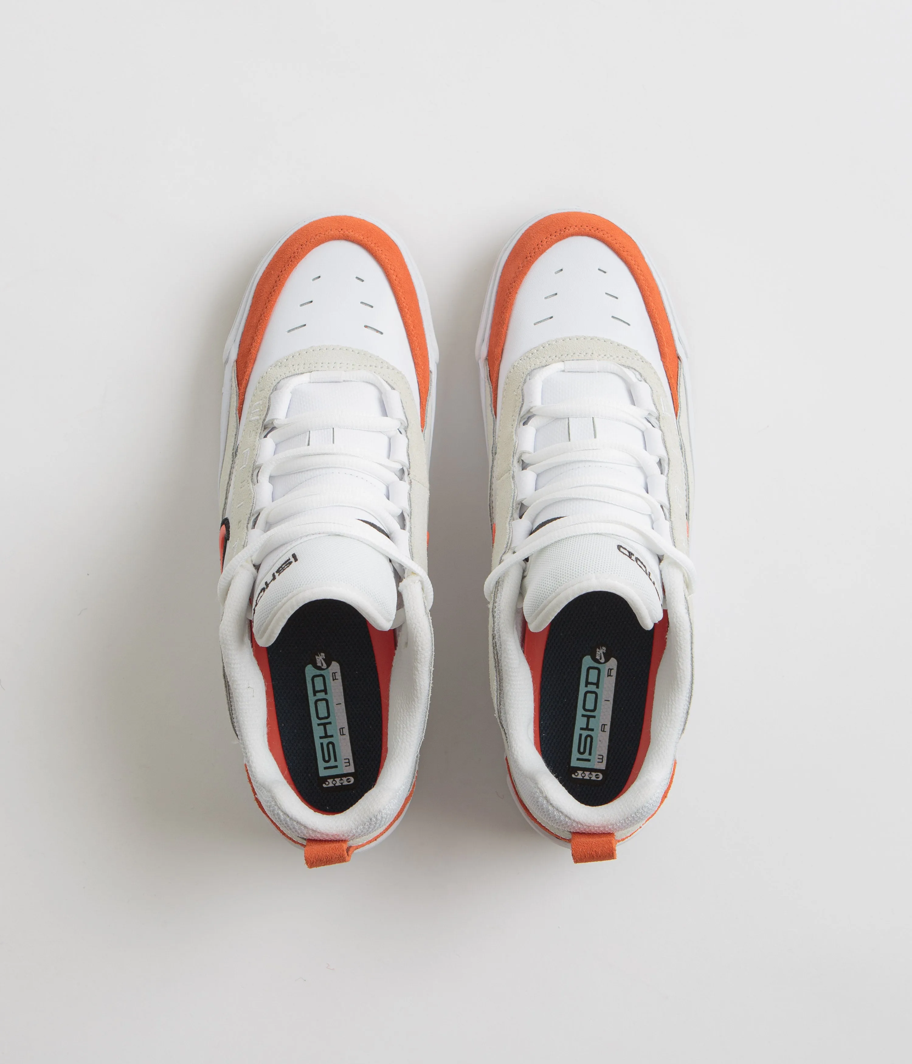 Nike SB Air Max Ishod Shoes - White / Orange - Summit White - Black