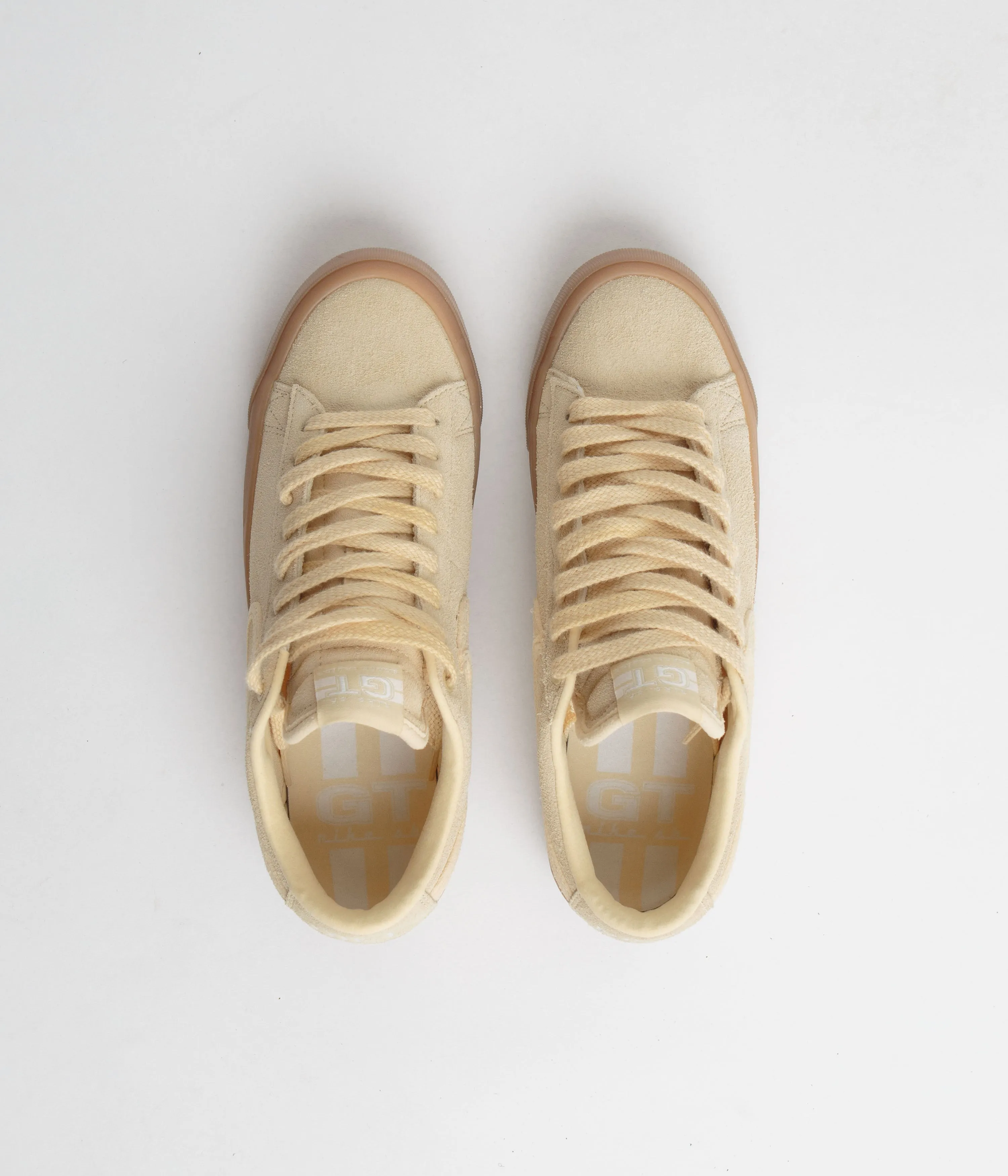 Nike SB Blazer Low Pro GT Premium Shoes - Pale Vanilla / Pale Vanilla - Pale Vanilla