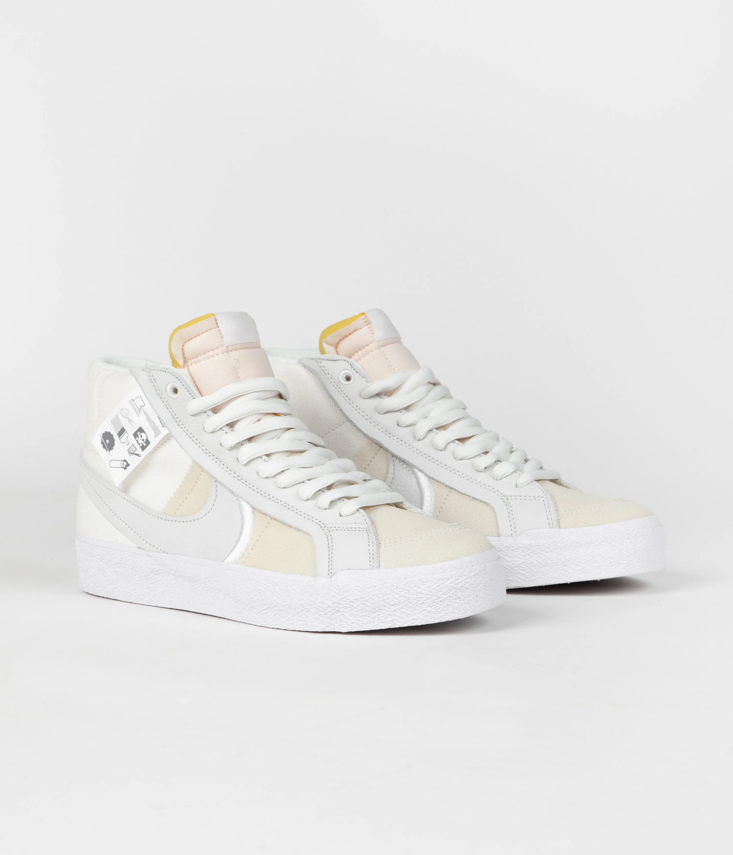 Nike SB Blazer Mid Premium Shoes - Summit White / Summit White