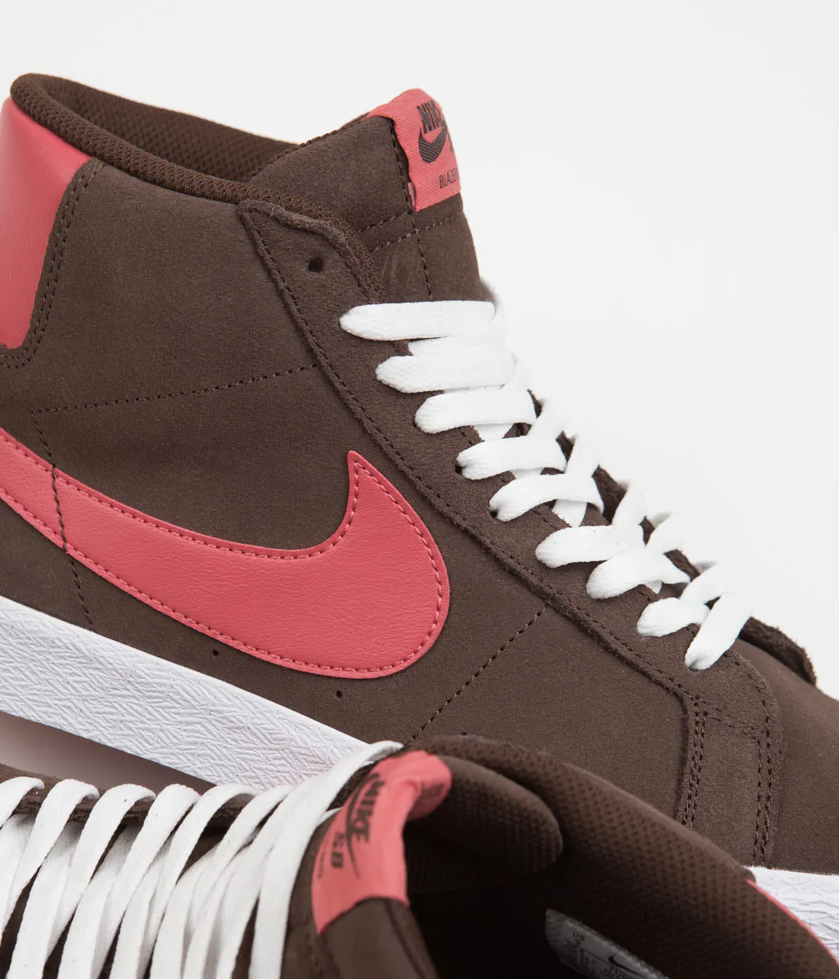 Nike SB Blazer Mid Shoes - Baroque Brown / Adobe - Baroque Brown - White