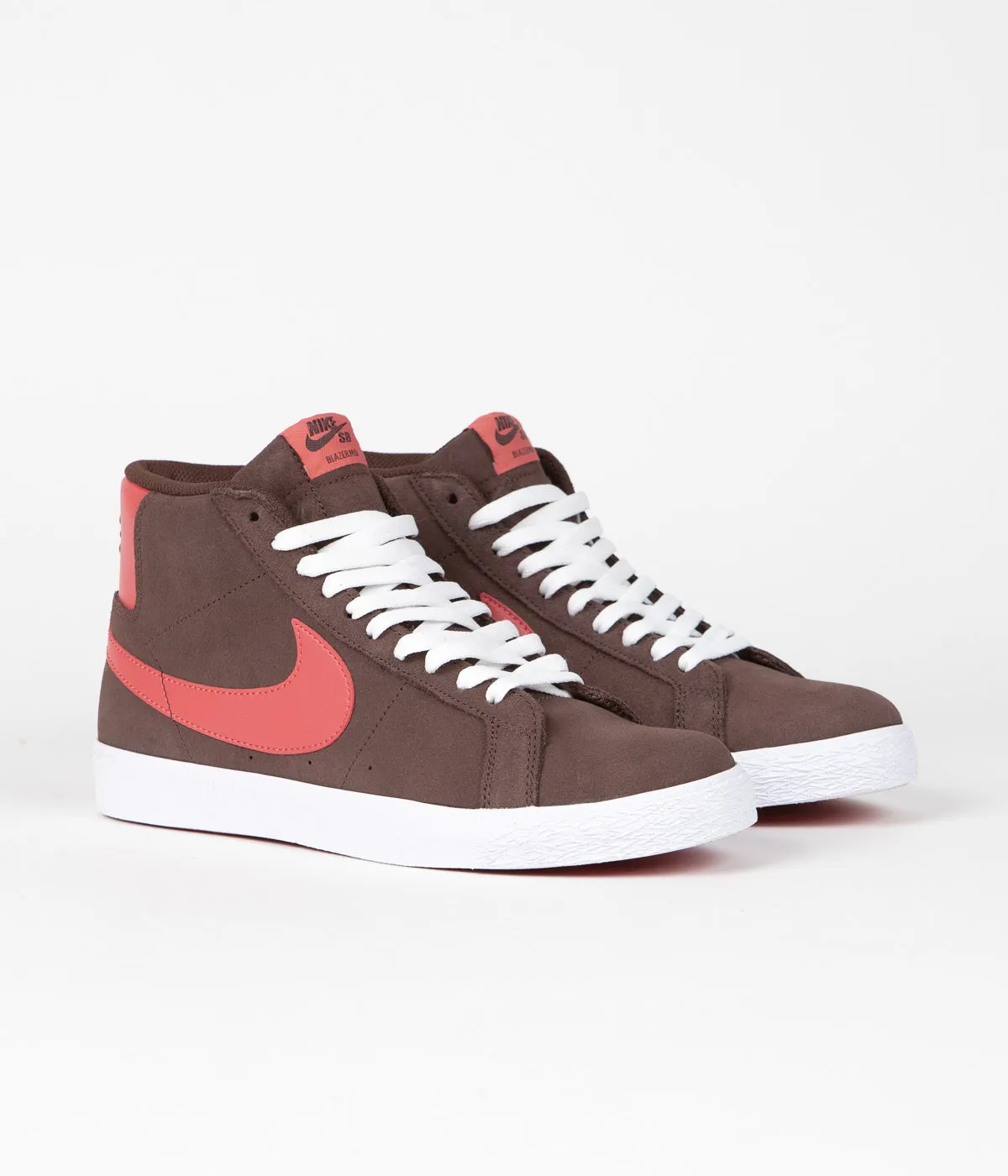 Nike SB Blazer Mid Shoes - Baroque Brown / Adobe - Baroque Brown - White