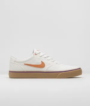 Nike SB Chron 2 Canvas Shoes - Summit White / Monarch - Summit White