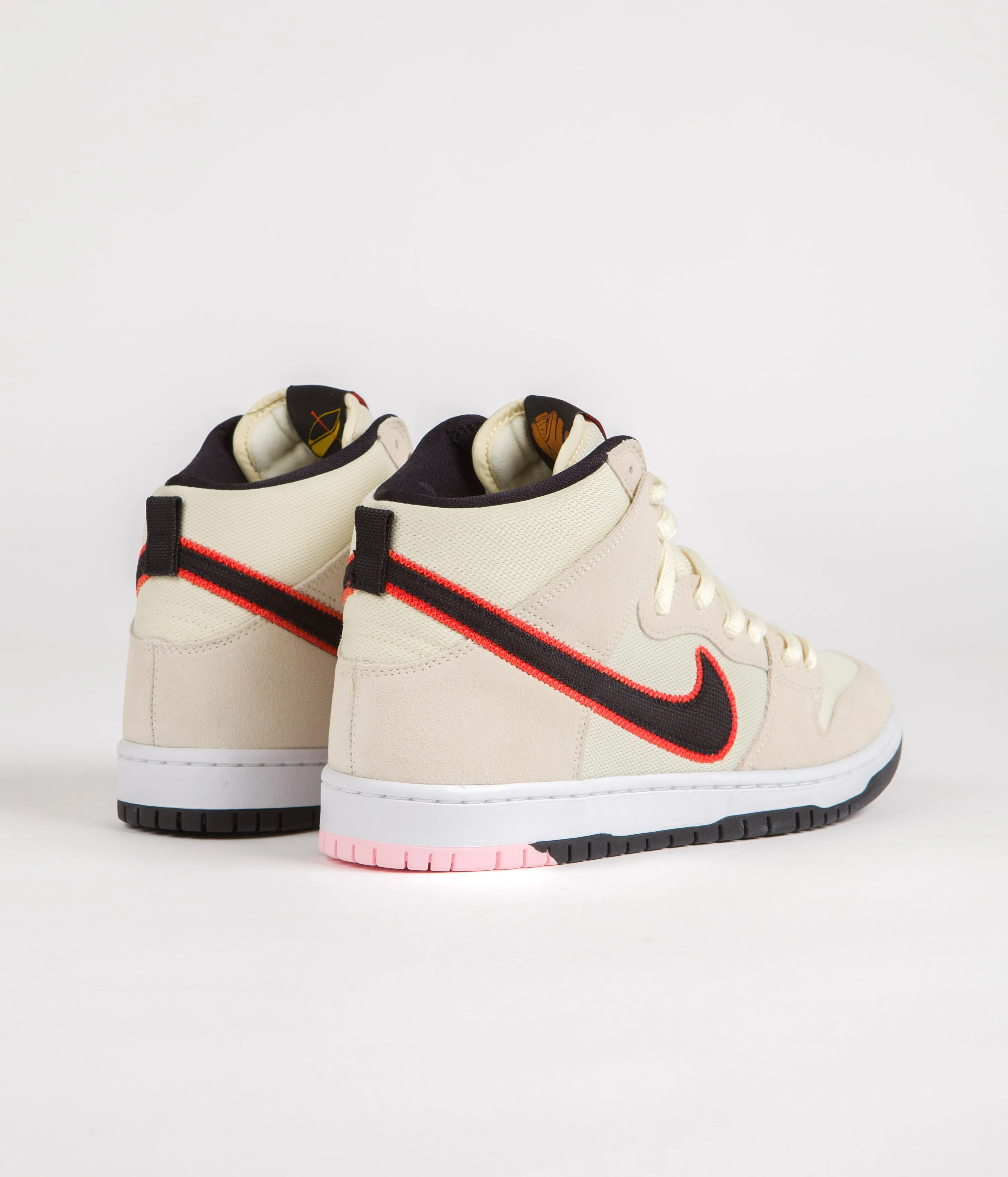 Nike SB Dunk High Pro Premium 'San Francisco Giants' Shoes - Coconut Milk / Black - Team Orange - White