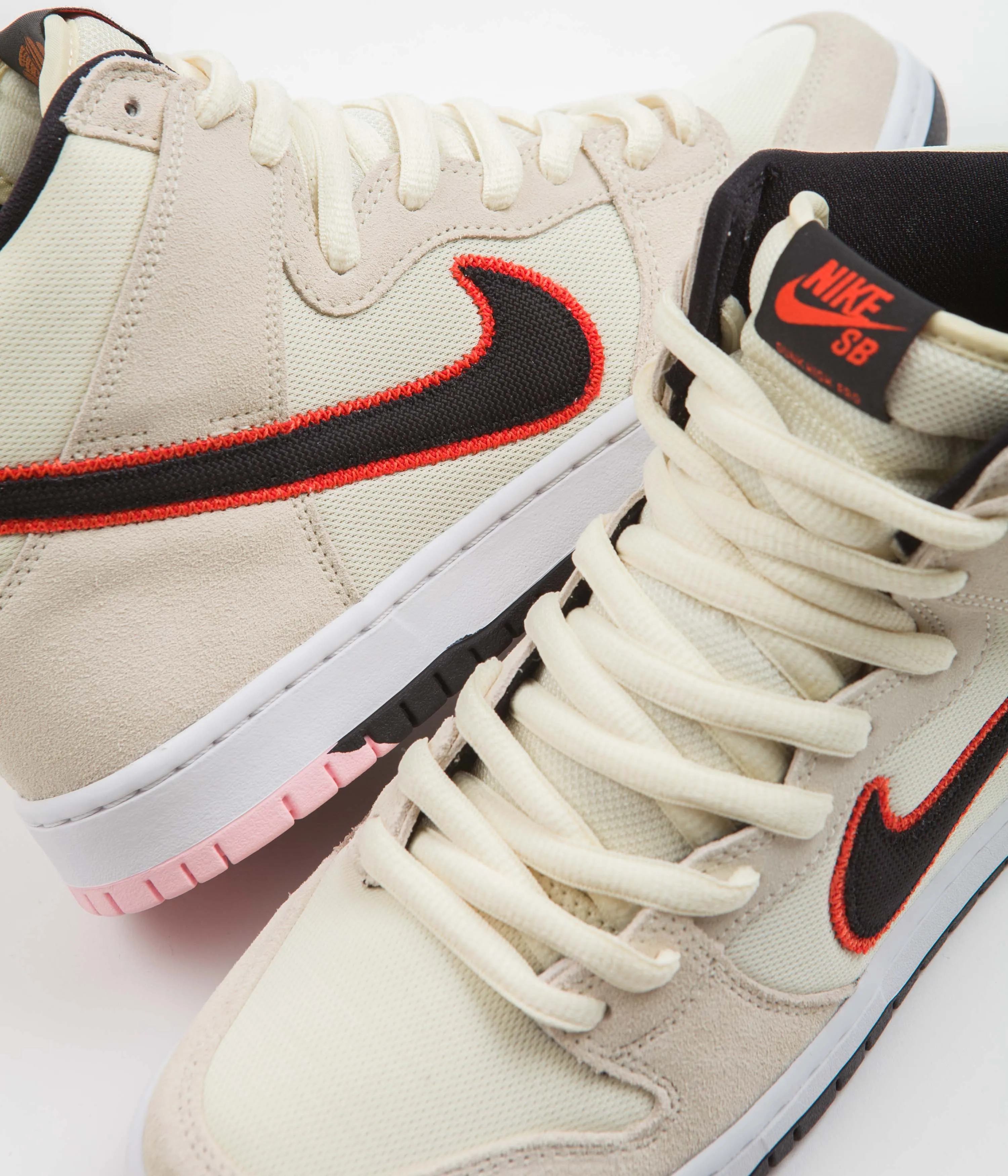 Nike SB Dunk High Pro Premium 'San Francisco Giants' Shoes - Coconut Milk / Black - Team Orange - White