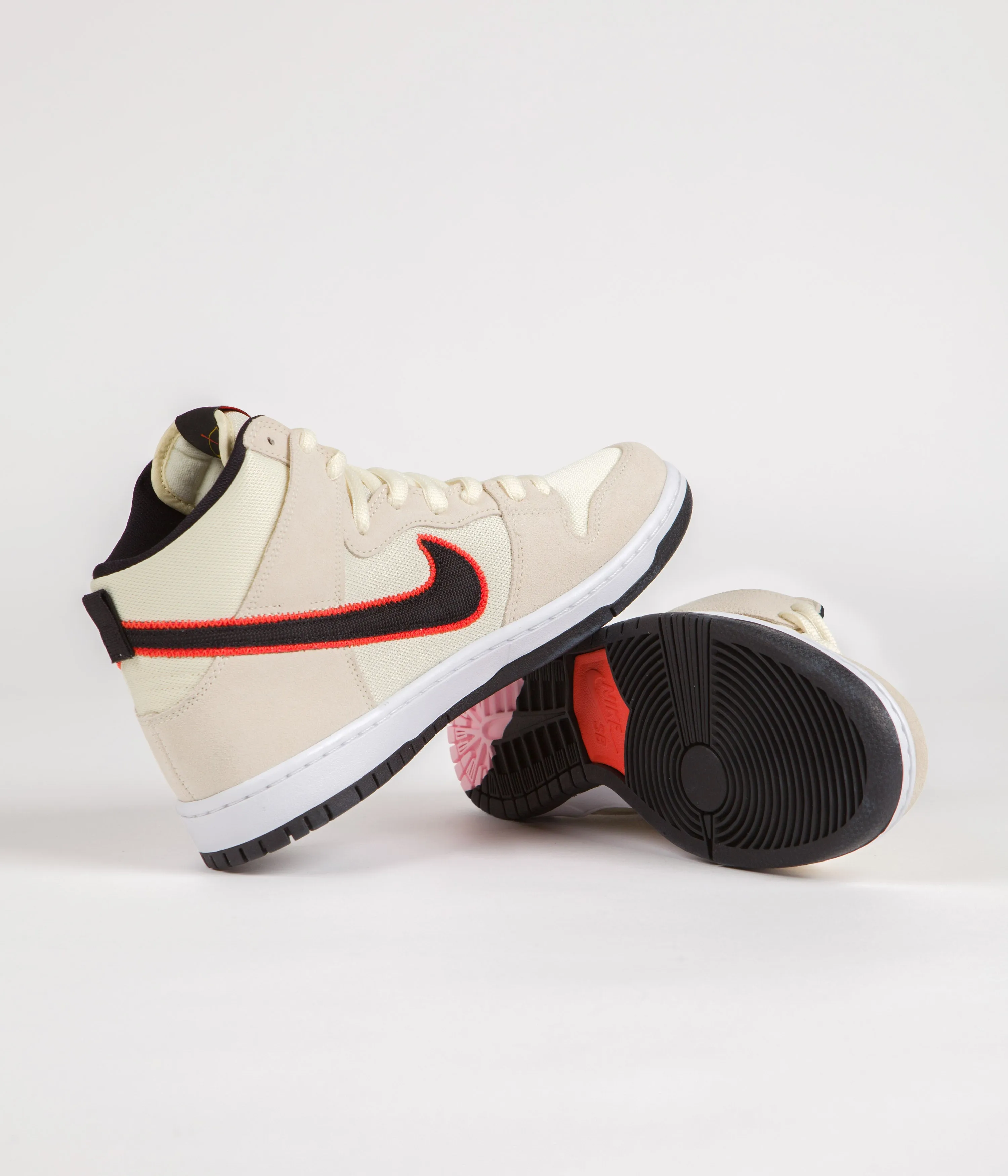 Nike SB Dunk High Pro Premium 'San Francisco Giants' Shoes - Coconut Milk / Black - Team Orange - White