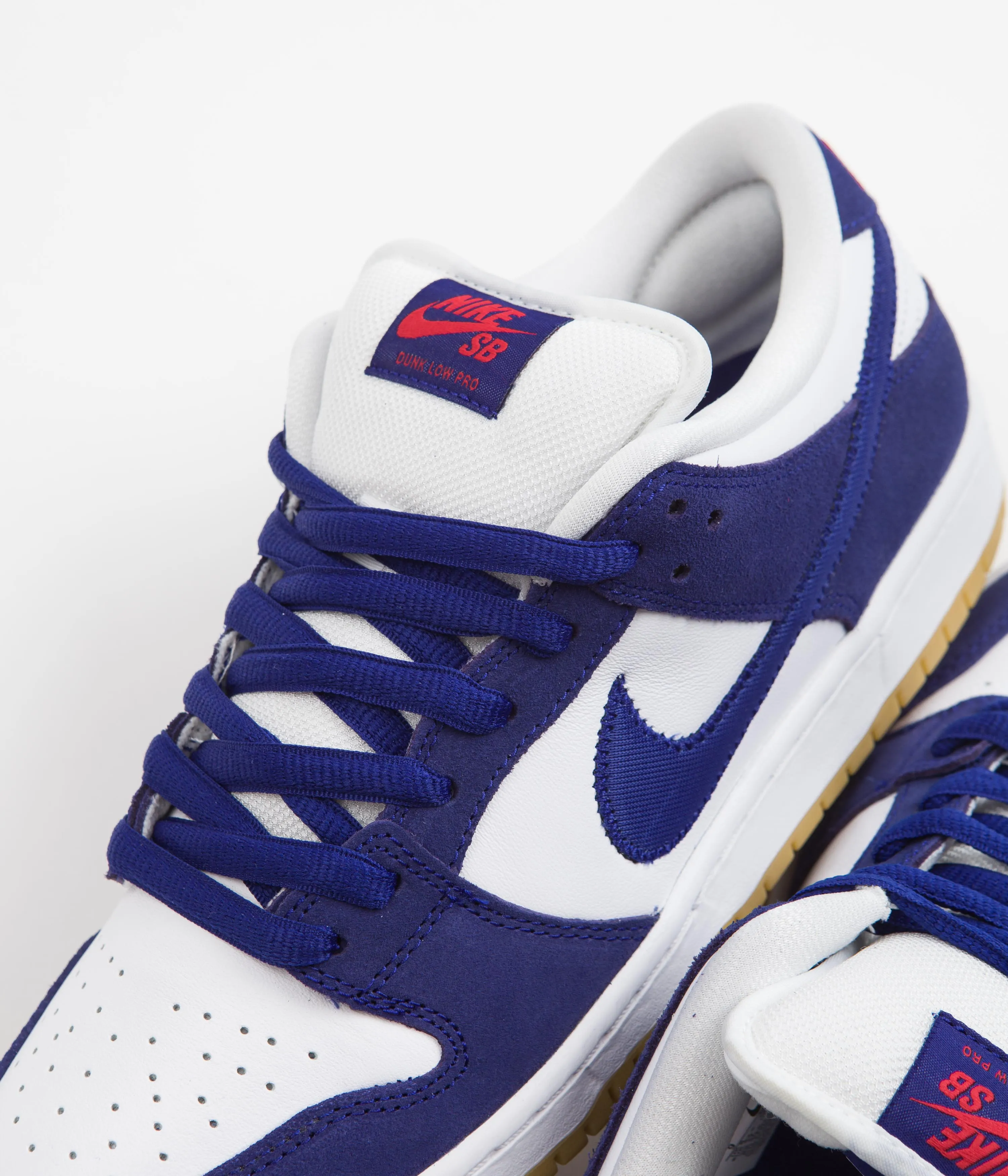 Nike SB Dunk Low Pro Premium 'Los Angeles Dodgers' Shoes - Deep Royal Blue / Deep Royal Blue - White