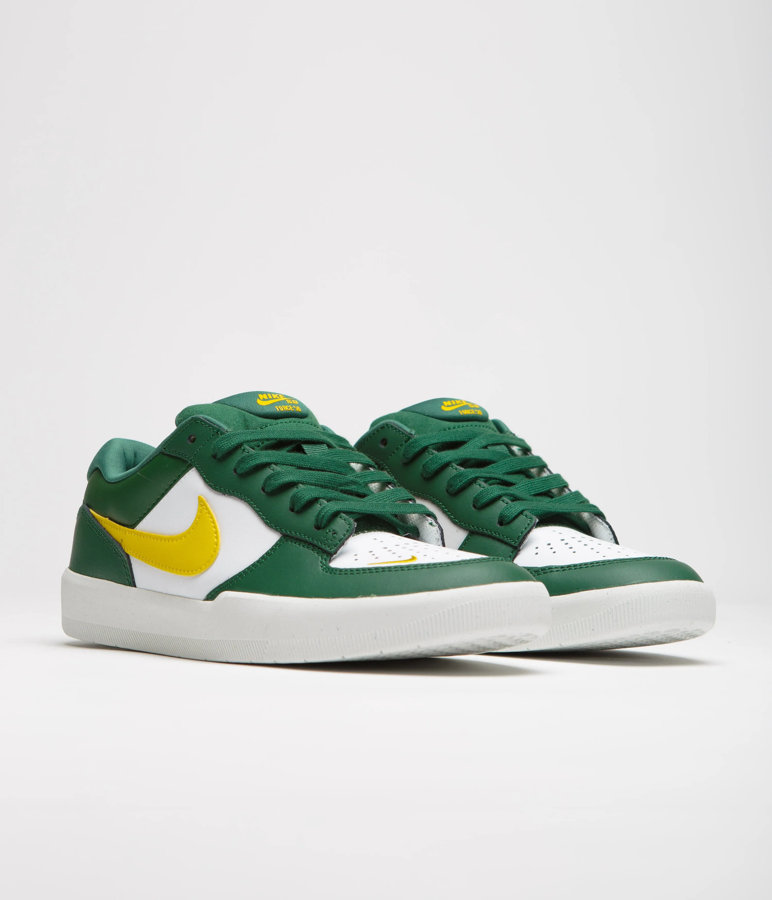 Nike SB Force 58 Premium Shoes - Gorge Green / Tour Yellow - White