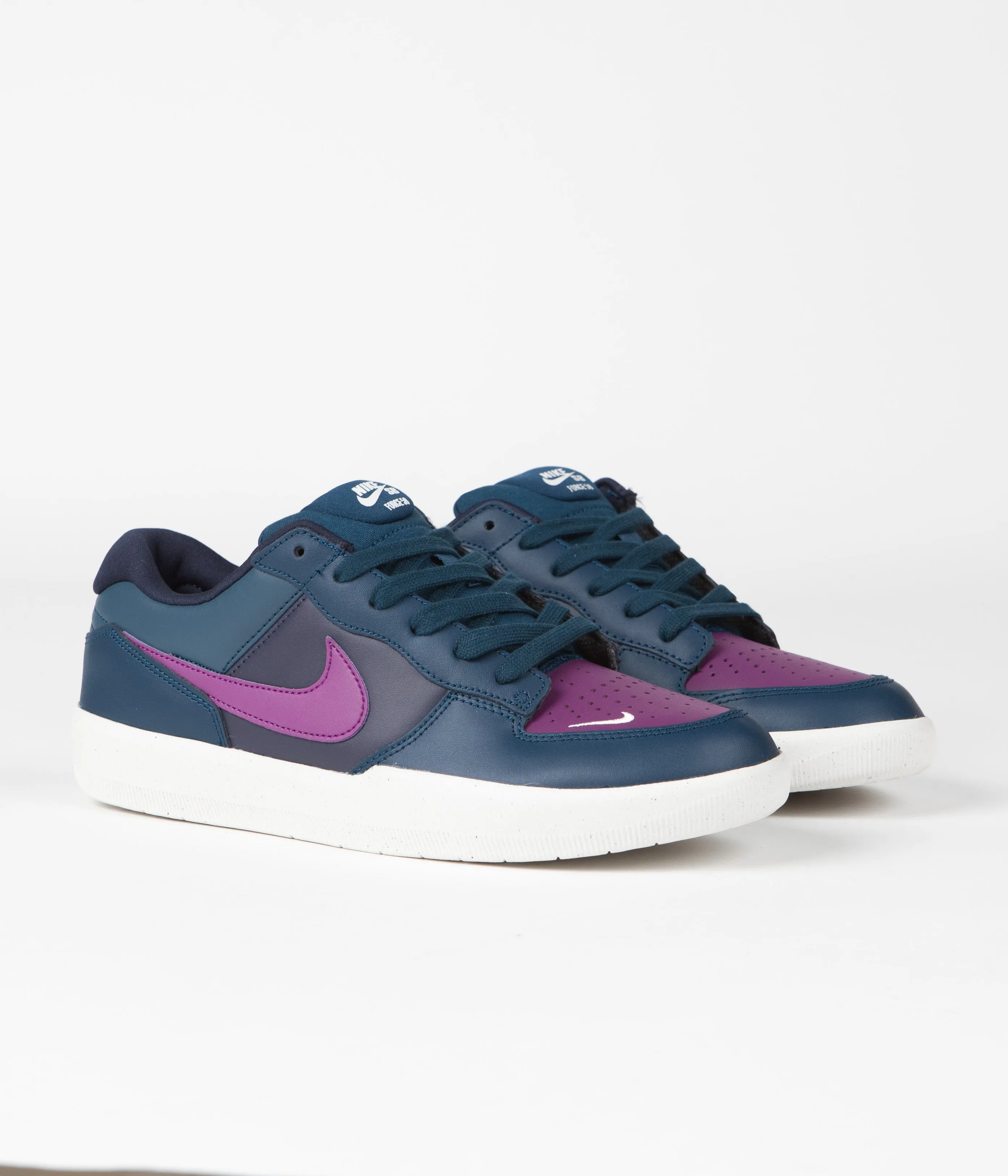 Nike SB Force 58 Premium Shoes - Obsidian / Viotech - Midnight Turquoise - Phantom