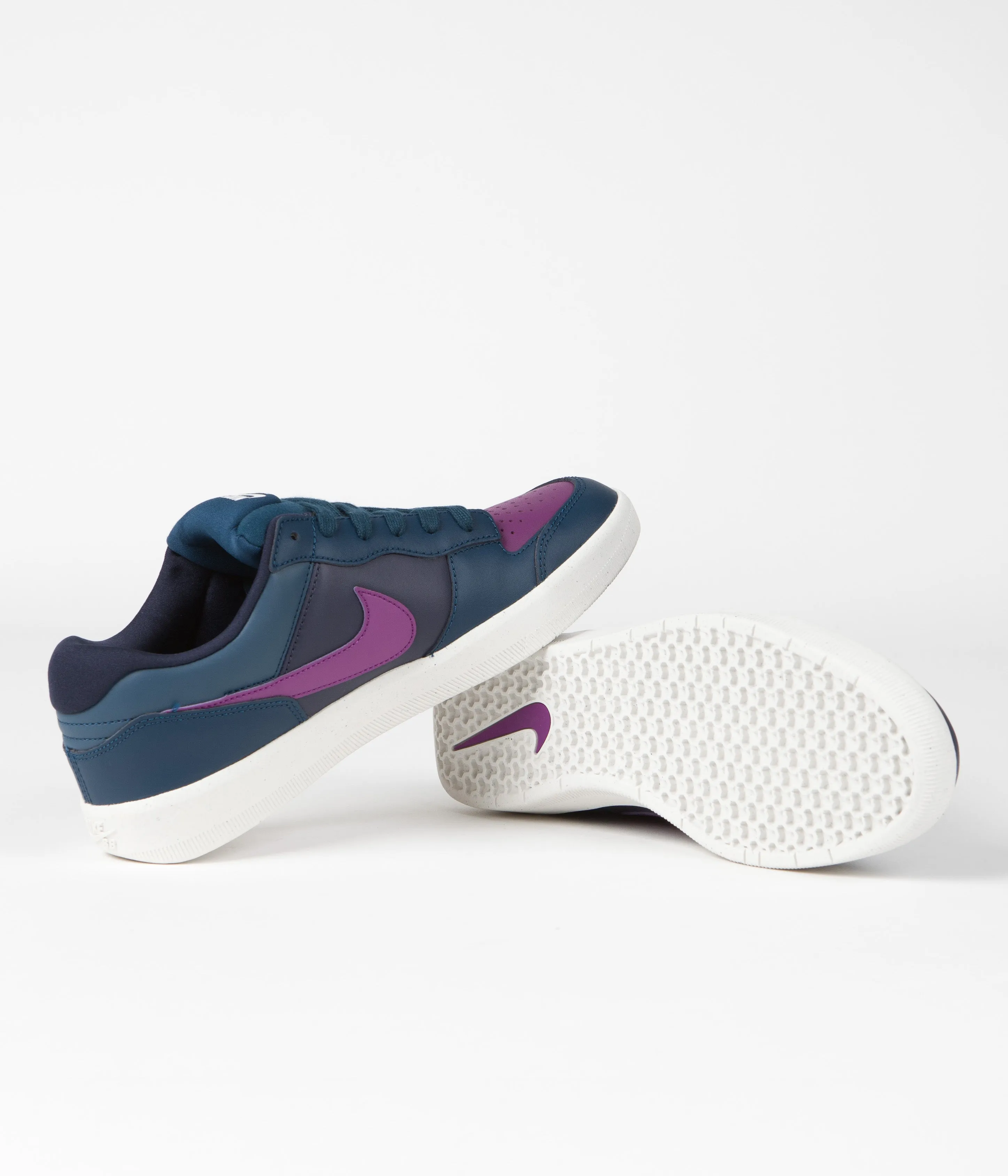 Nike SB Force 58 Premium Shoes - Obsidian / Viotech - Midnight Turquoise - Phantom