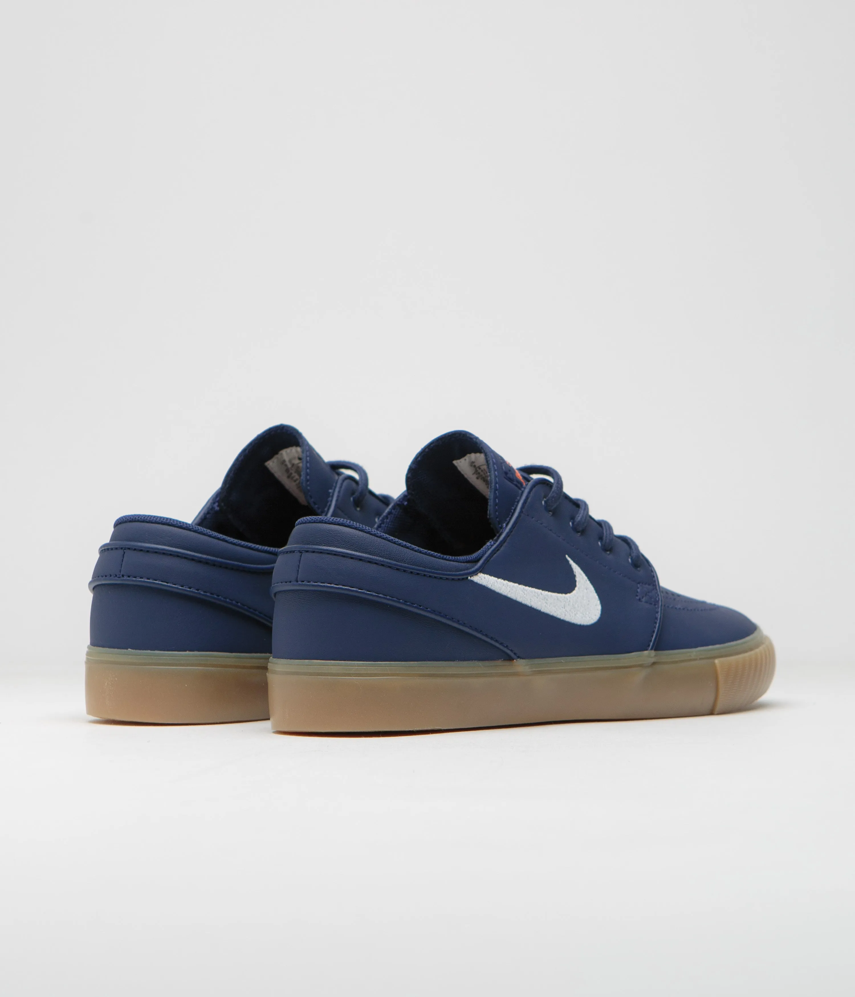 Nike SB Orange Label Janoski OG  Shoes - Navy / White - Navy - Gum Light Brown