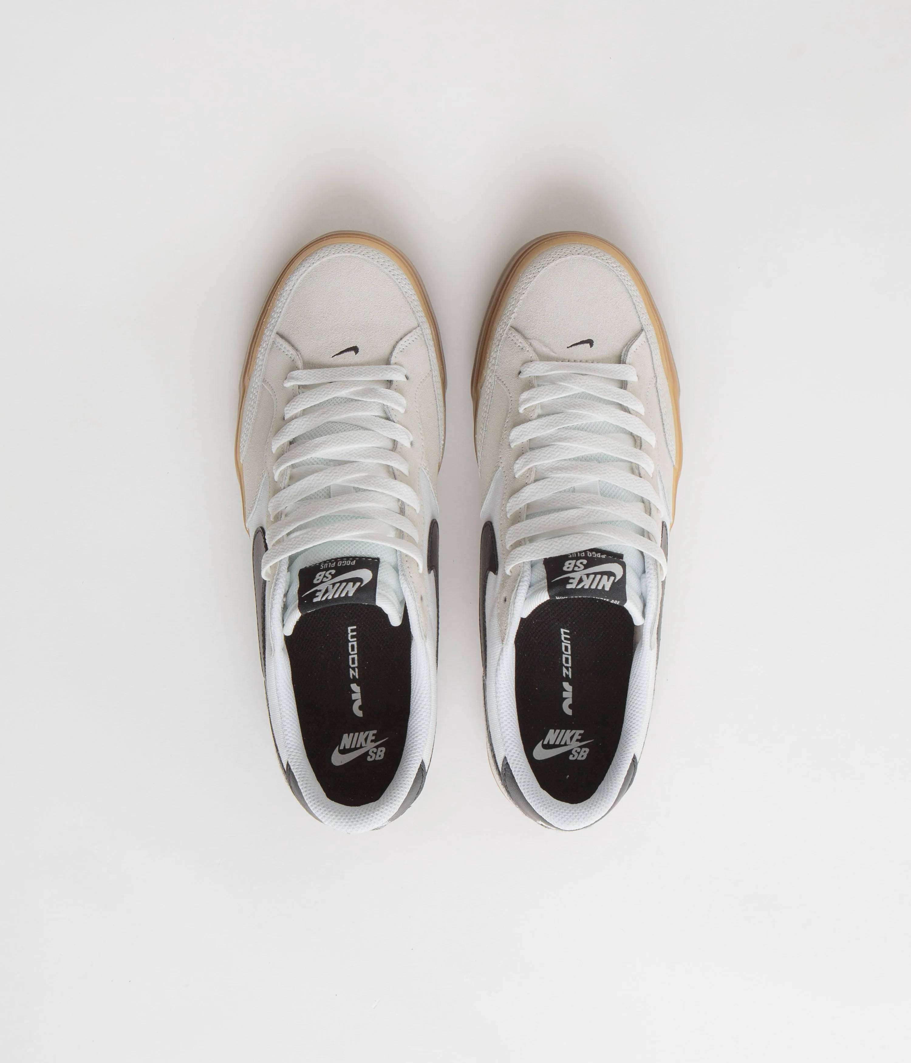 Nike SB Pogo Shoes - White / Black - White - Gum Light Brown