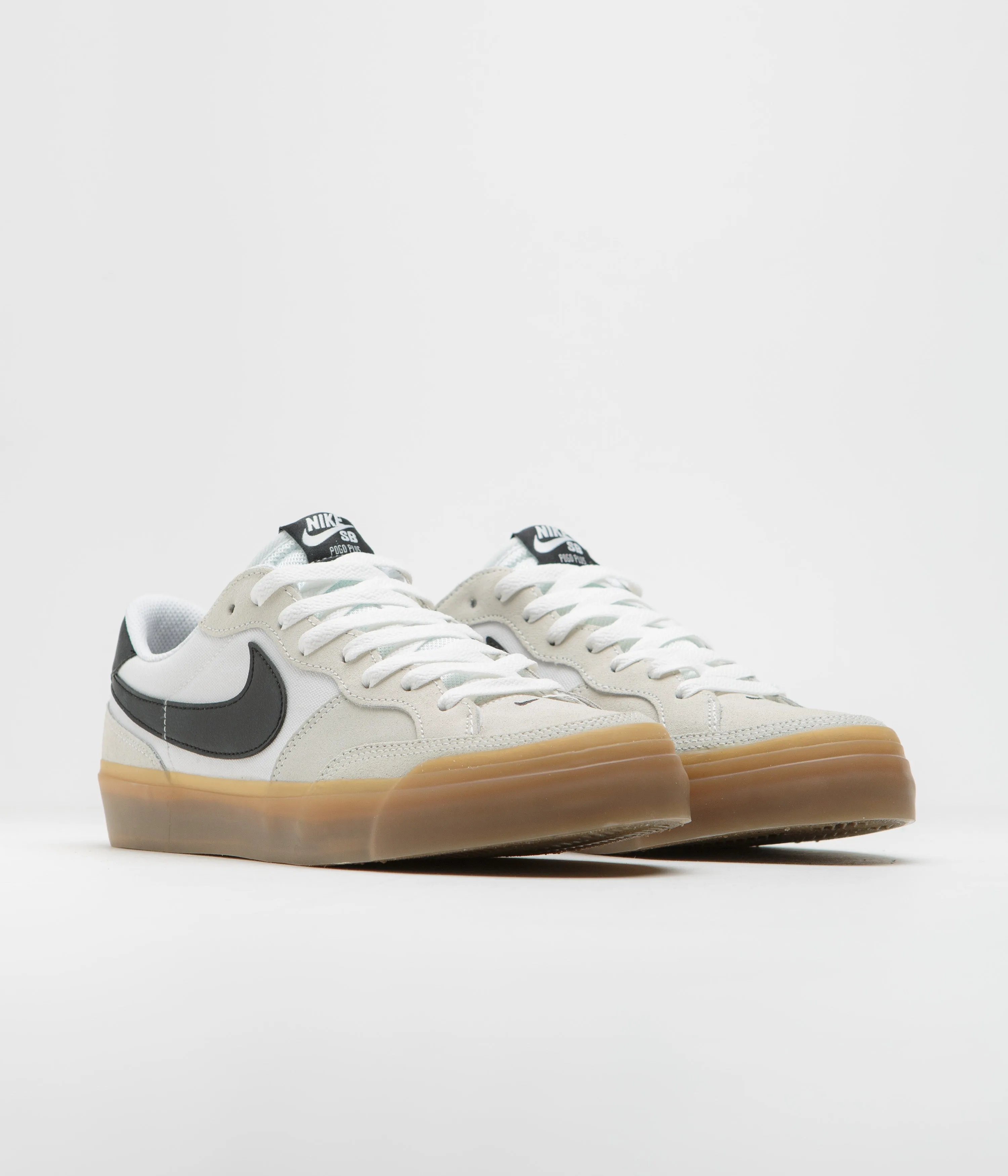 Nike SB Pogo Shoes - White / Black - White - Gum Light Brown