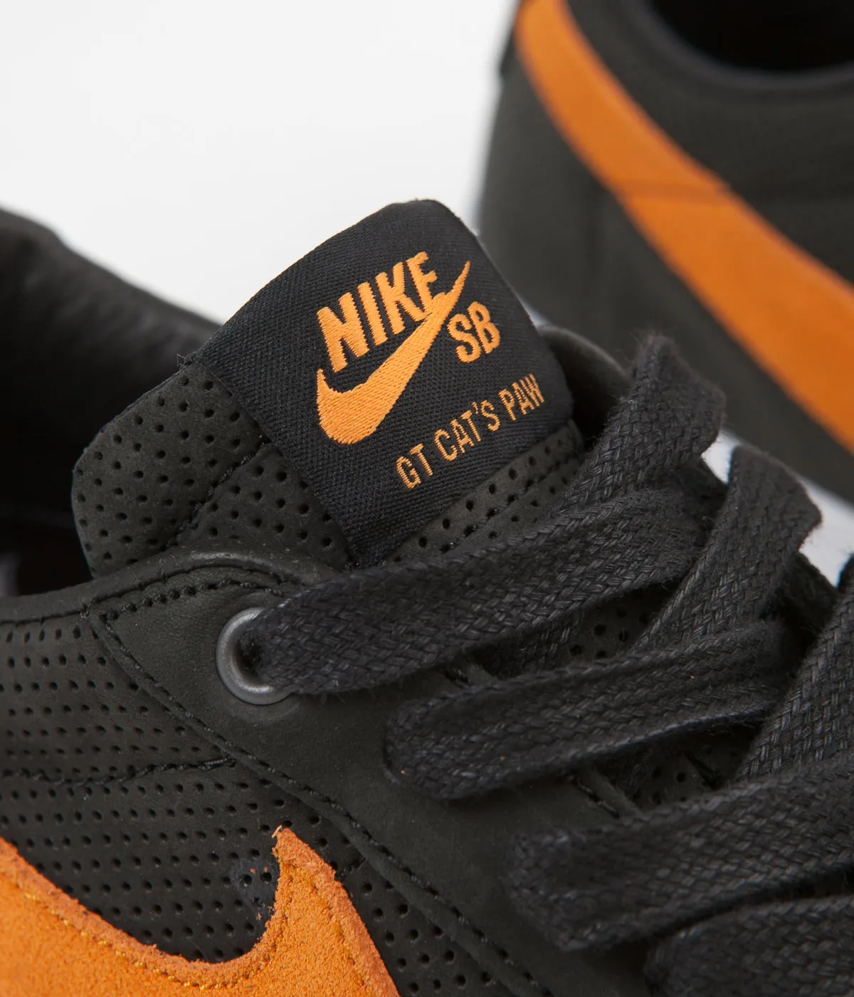 Nike SB x Cat's Paw Blazer Low GT Shoes  - Black / Vivid Orange - White