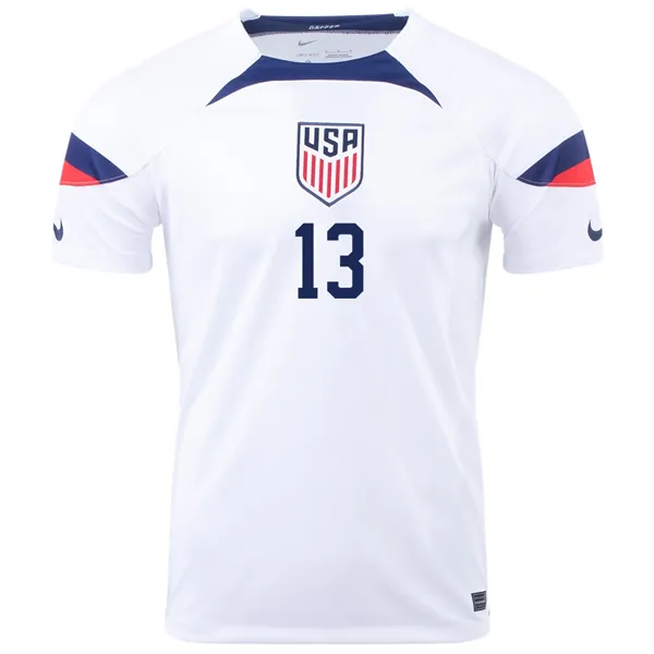 Nike United States Tim Ream Home Jersey 22/23 (White/Loyal Blue)