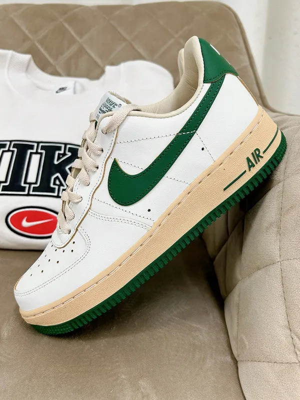 Nike Women's Air Force 1 '07 LV8 Shoes Sail/Sesame/Pearl White/Gorge Green DZ4764 133