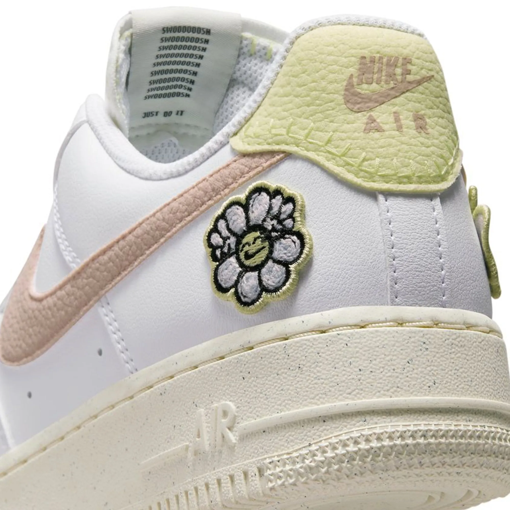 Nike Womens Air Force 1 '07 SE Shoes 'White/Pink Oxford'