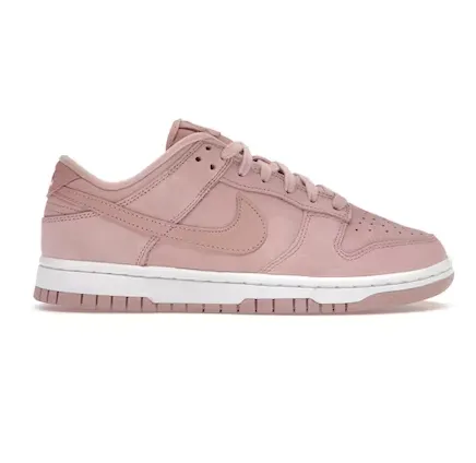 Nike Women's Dunk Low Premium MF Shoes - Pink Oxford / White