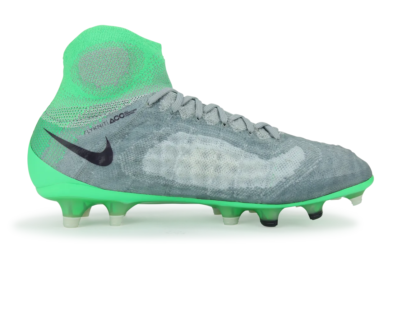 Nike Women's Magista Obra II FG Wolf Grey/Purple Dynasty/Electric Green