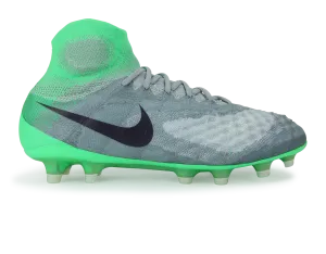 Nike Women's Magista Obra II FG Wolf Grey/Purple Dynasty/Electric Green